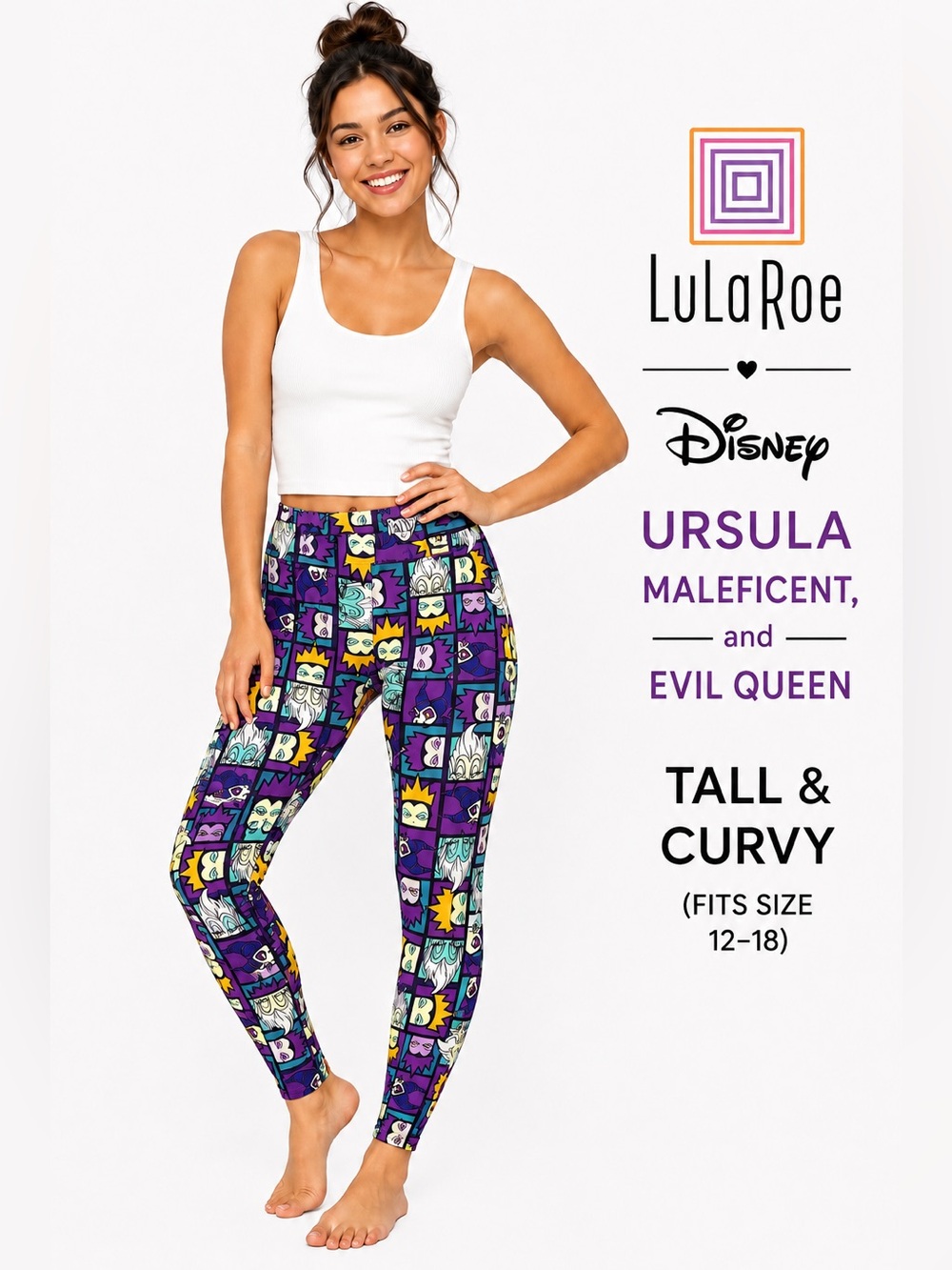 LuLaRoe Disney - MALEFICENT & EVIL QUEEN Women TC Leggings